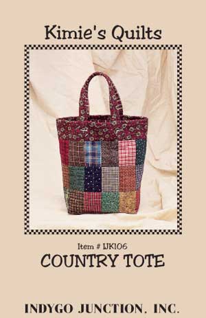 Country Tote Pattern by Kimie's Quilts in PDF format