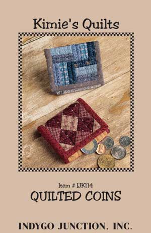 Quilted Coins purse PDF pattern by Indygo Junction