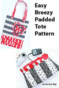 The Easy Breezy Padded Tote Pattern by Jo-Lydia's Attic