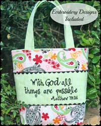 My Sunday Best Tote Bag Pattern in a downloadable format
