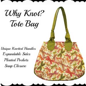 Why Knot Tote Bag Pattern in PDf format