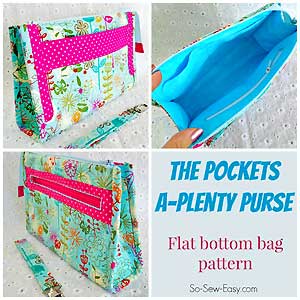 Pockets A-Plenty Purse Pattern in PDF
