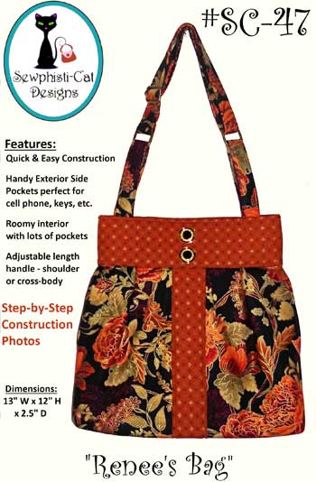 Renee's Bag Pattern in PDF by Sewphisti-Cat Designs