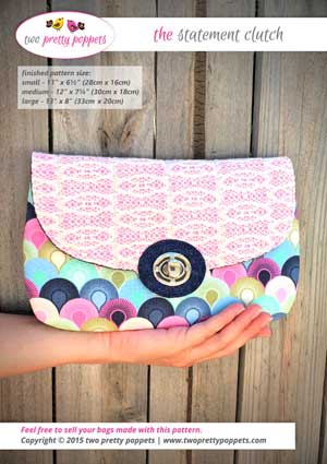 The Statement Clutch Pattern in PDF by Andrie Designs