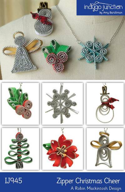 Zipper Christmas Cheer Pattern in PDF by Indygo Junction