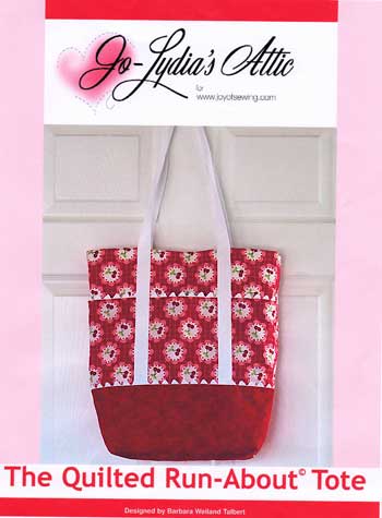 Quilted Run-About Tote Pattern in PDF