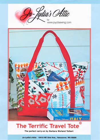 The Terrific Travel Tote Pattern in PDF