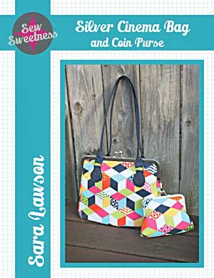 Silver Cinema Bag and Coin Purse Pattern in PDF