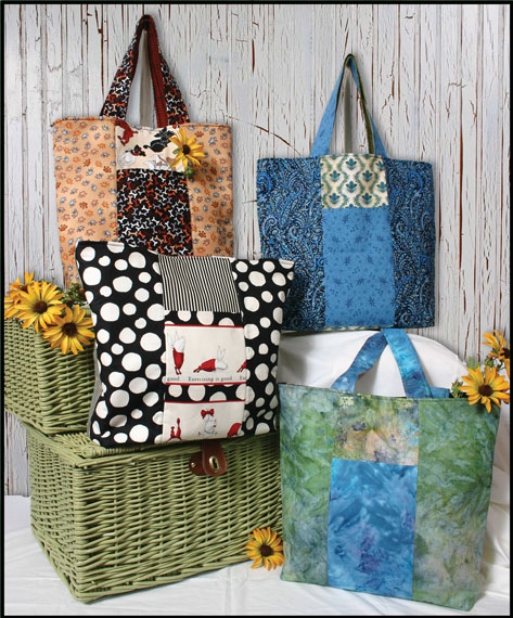 Six Pack Stack Reversible Tote Pattern