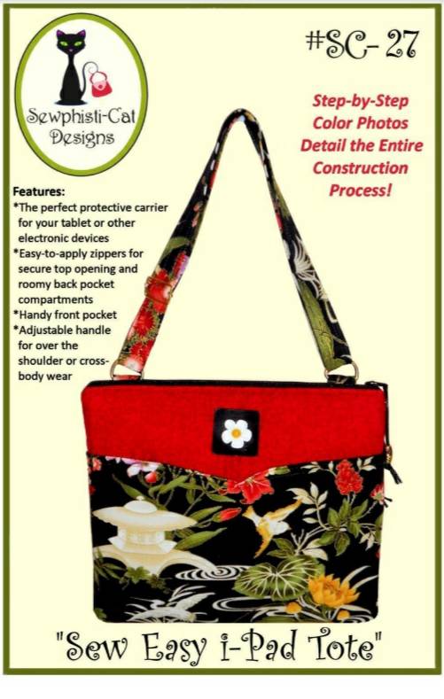 (image for) Sew Easy iPad Tote PDF Pattern by Sewphisi-Cat Designs